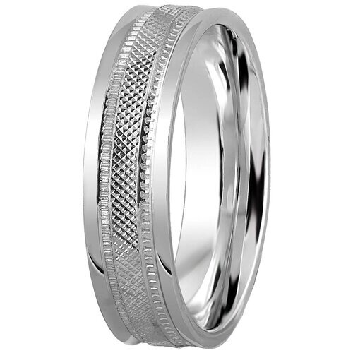 Кольцо обручальное Юверос, серебро, 925 проба, размер 21.5
