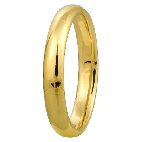 Кольцо обручальное Юверос, желтое золото, 585 проба, размер 18.5