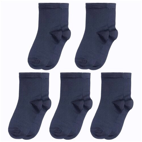 Комплект из 5 пар детских носков LORENZLine темно-серые, размер 10-12