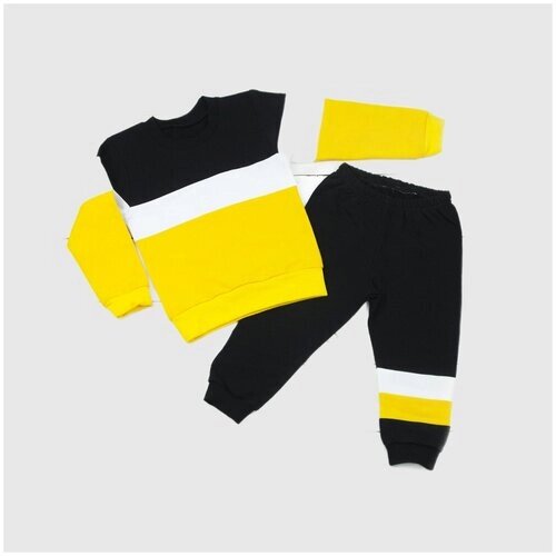 Комплект одежды АЛИСА, размер 122, черный, желтый