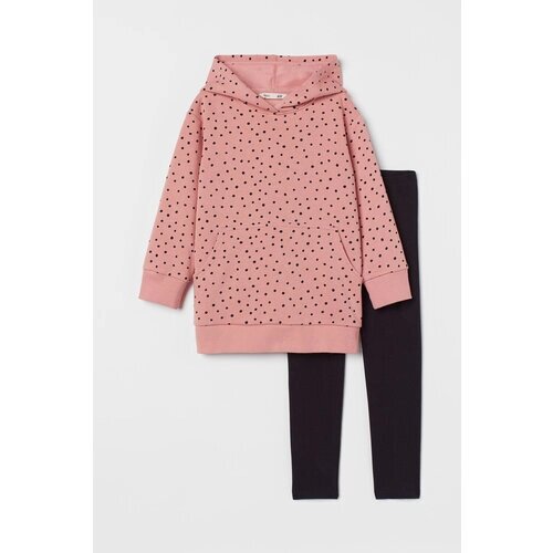 Комплект одежды H&M, размер 104, черный, розовый