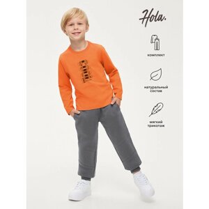 Комплект одежды Hola, размер 140, оранжевый