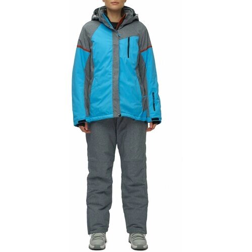 Комплект с брюками для сноубординга, зимний, силуэт полуприлегающий, утепленный, водонепроницаемый, размер 52, синий