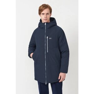 Куртка Baon, демисезон/зима, силуэт прямой, капюшон, карманы, утепленная, размер XL, синий