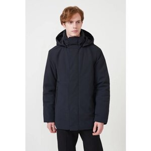 Куртка Baon, демисезон/зима, силуэт прямой, ветрозащитная, мембранная, водонепроницаемая, капюшон, съемный капюшон, карманы, внутренний карман, подкладка, размер XL, черный