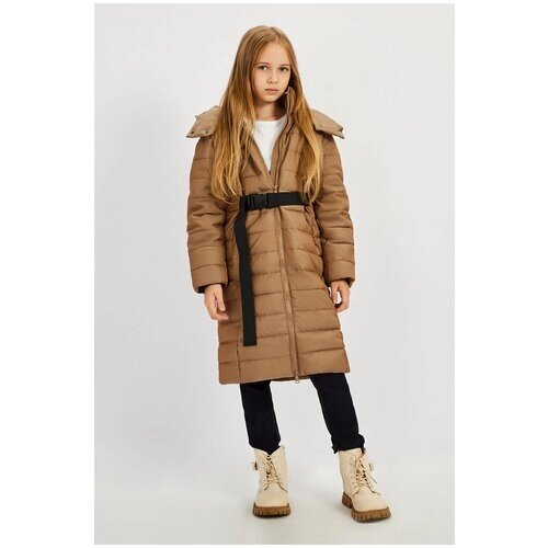 Куртка Baon, демисезон/зима, удлиненная, размер 128, коричневый