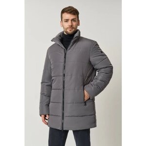 Куртка Baon зимняя, силуэт прямой, размер 52, серый