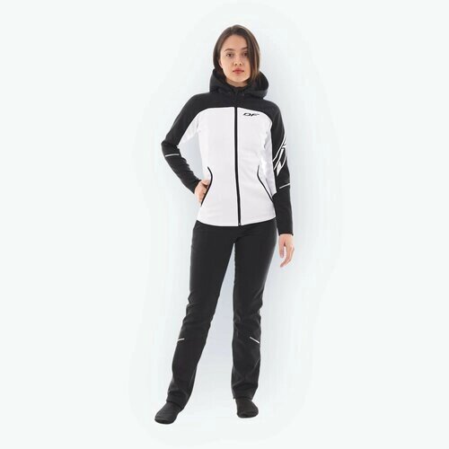 Куртка DRAGONFLY Куртка женская с капюшоном Dragonfly Explorer 2.0 Black and White, размер M, черный, белый