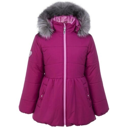 Куртка KISU зимняя, размер 128, розовый