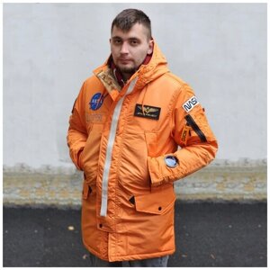 Куртка NORD DENALI зимняя, размер 56, оранжевый