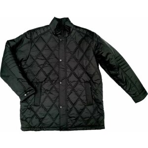 Куртка Olser, демисезон/зима, силуэт прямой, размер 10XL (70), черный