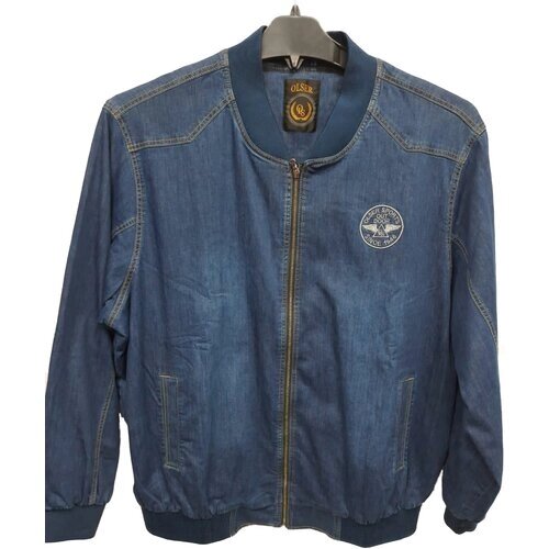 Куртка Olser, демисезон/зима, силуэт прямой, размер 12XL (78), синий