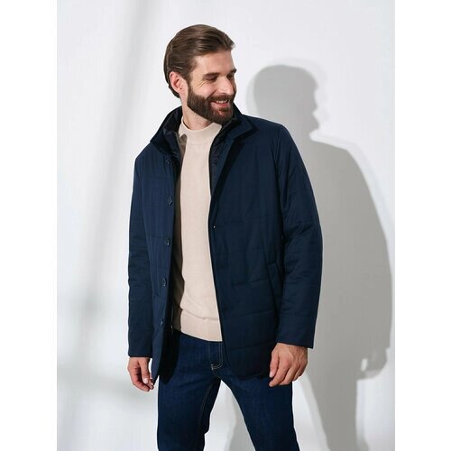 Куртка Royal Spirit, силуэт свободный, ветрозащитная, карманы, водонепроницаемая, внутренний карман, мембранная, размер 56/176, синий