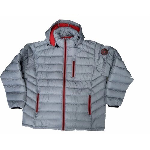 Куртка зимняя, размер 4XL (66), серый