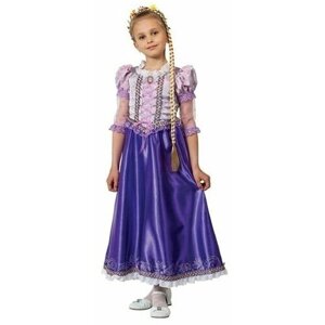 Маскарадные костюмы для детей "Принцесса Рапунцель", размер 30, рост 116-122 см