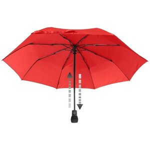 Мини-зонт Euroschirm, автомат, купол 98 см., 8 спиц, чехол в комплекте, красный
