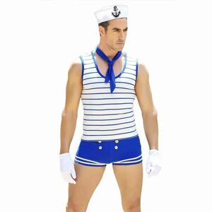 Мужской косплей-костюм морского капитана 5 предметов