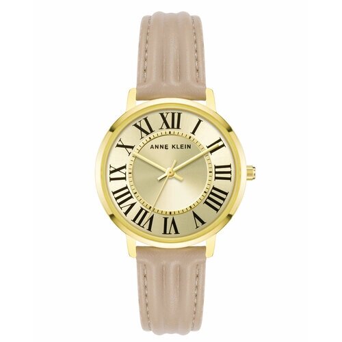 Наручные часы ANNE KLEIN Часы наручные женские Anne Klein 3836GPTN, Кварцевые, желтый