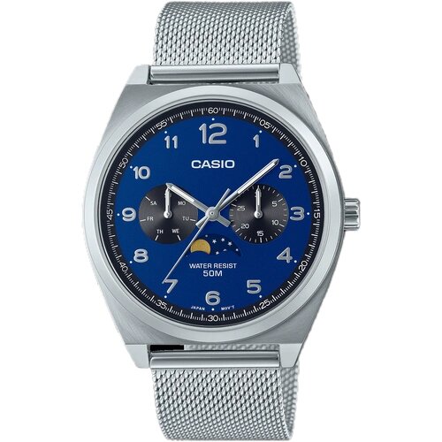 Наручные часы CASIO Collection Collection MTP-M300M-2A, серебряный, синий