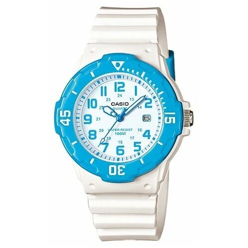 Наручные часы CASIO Collection LRW-200H-2B, белый, голубой