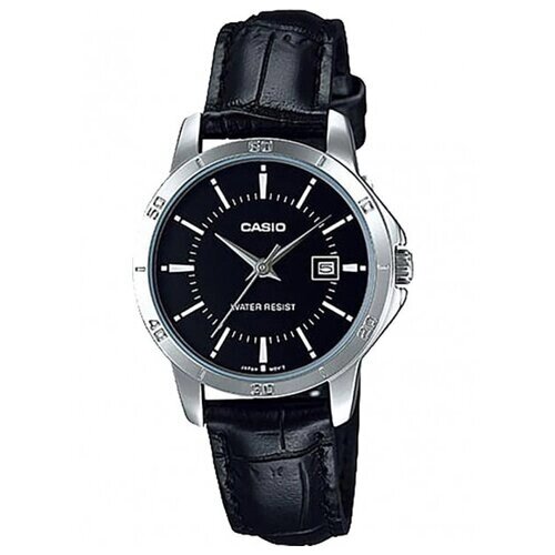Наручные часы CASIO Collection LTP-V004L-1AUDF, черный, серебряный