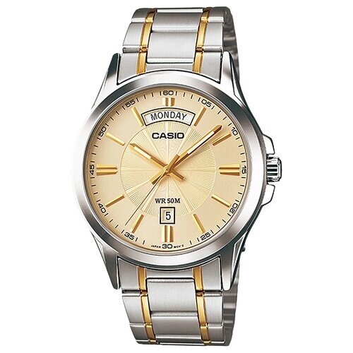 Наручные часы CASIO Collection MTP-1381G-9A, серебряный, золотой
