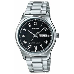 Наручные часы CASIO Collection MTP-V006D-1B, черный, серебряный