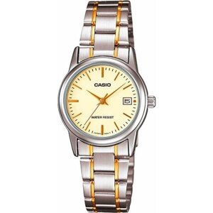 Наручные часы CASIO Collection Японские Collection LTP-V002SG-9A, золотой, белый