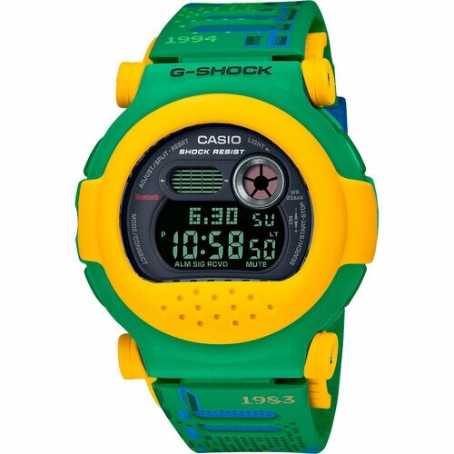 Наручные часы CASIO G-Shock G-B001RG-3, черный, зеленый