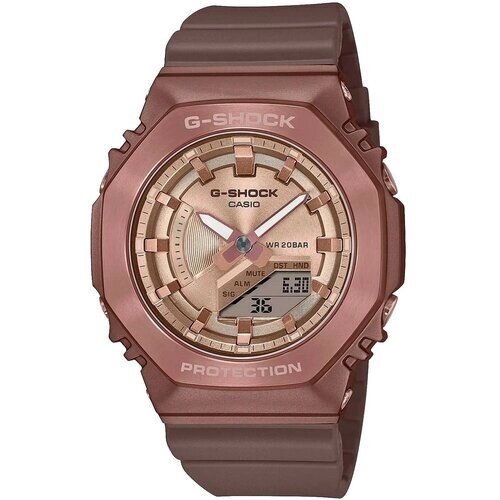 Наручные часы CASIO G-Shock, коралловый, золотой