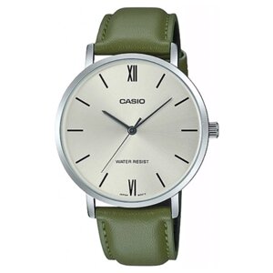 Наручные часы CASIO Standard MTP-VT01L-3B, белый, зеленый