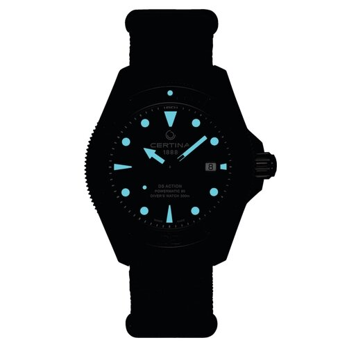 Наручные часы Certina DS Action DS Action Diver C032.607.38.051.00, черный, белый
