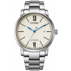 Наручные часы CITIZEN Automatic NJ0130-88A, серебряный, бежевый