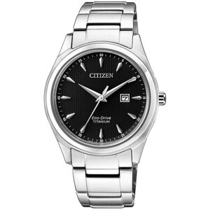 Наручные часы CITIZEN Super Titanium EW2470-87E, серебряный