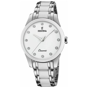 Наручные часы FESTINA F20499/1, белый, серебряный