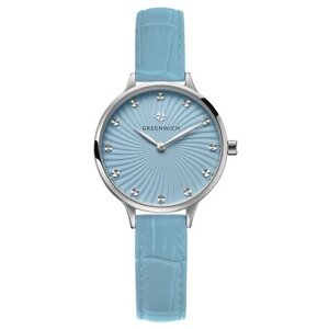Наручные часы GREENWICH GW 321.19.39, голубой, серебряный