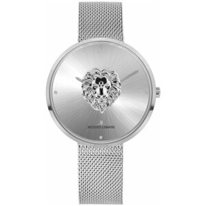 Наручные часы JACQUES LEMANS Design collection, серебряный, белый