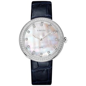 Наручные часы LINCOR 1275S6L1-101, синий, серебряный