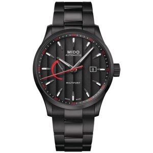 Наручные часы Mido Multifort Часы Mido Multifort Power Reserve M038.424.33.051.00, черный