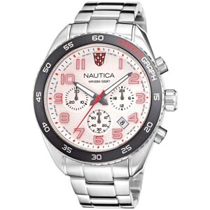 Наручные часы NAUTICA Наручные часы Nautica Key Biscayne Chrono, белый, черный