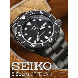 Наручные часы SEIKO, серебряный, черный