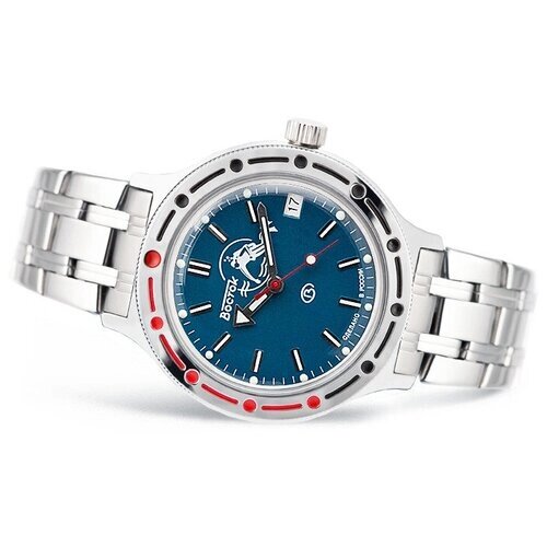 Наручные часы Восток Амфибия Амфибия 2416/420059 брасл., синий, серебряный
