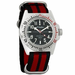 Наручные часы Восток Амфибия Часы наручные мужские механические с автоподзаводом Восток Амфибия 110647, красный