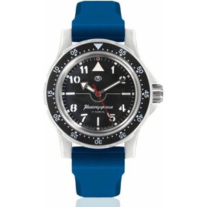 Наручные часы Восток Командирские Наручные механические часы с автоподзаводом Восток Командирские 18022А resin blue, синий