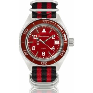 Наручные часы Восток Командирские Наручные механические часы с автоподзаводом Восток Командирские 650841 black red, красный