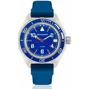 Наручные часы Восток Командирские Наручные механические часы с автоподзаводом Восток Командирские 650853 resin blue, синий