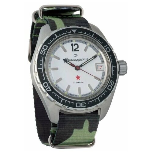Наручные часы Восток Мужские наручные часы Восток Командирские 020739, зеленый