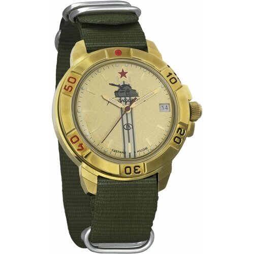 Наручные часы Восток Мужские наручные часы Восток Командирские 439072, зеленый