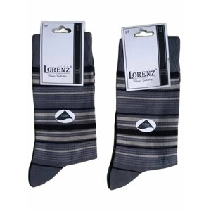 Носки Lorenz, 3 пары, размер 29, серый