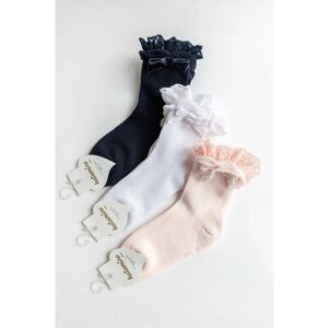 Носки Olay Socks 3 пары, размер Размер 16-17. Рост 110-116., розовый, синий